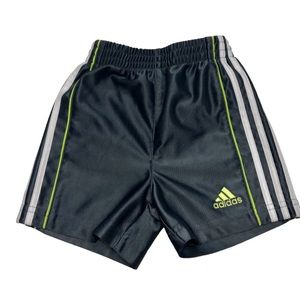 Adidas Infant Gray and Green Slip-on Shorts, Size 12 Months